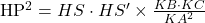 $HP^2=HS \cdot HS’ \times \frac{KB \cdot KC}{KA^2} $