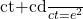 $\frac{ct+cd}{ct}=e^2$