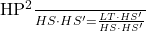 $\frac{HP^2}{HS \cdot HS’}= \frac{LT \cdot HS’}{HS \cdot HS’}$