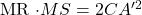 $MR \cdot MS =2CA’^2$